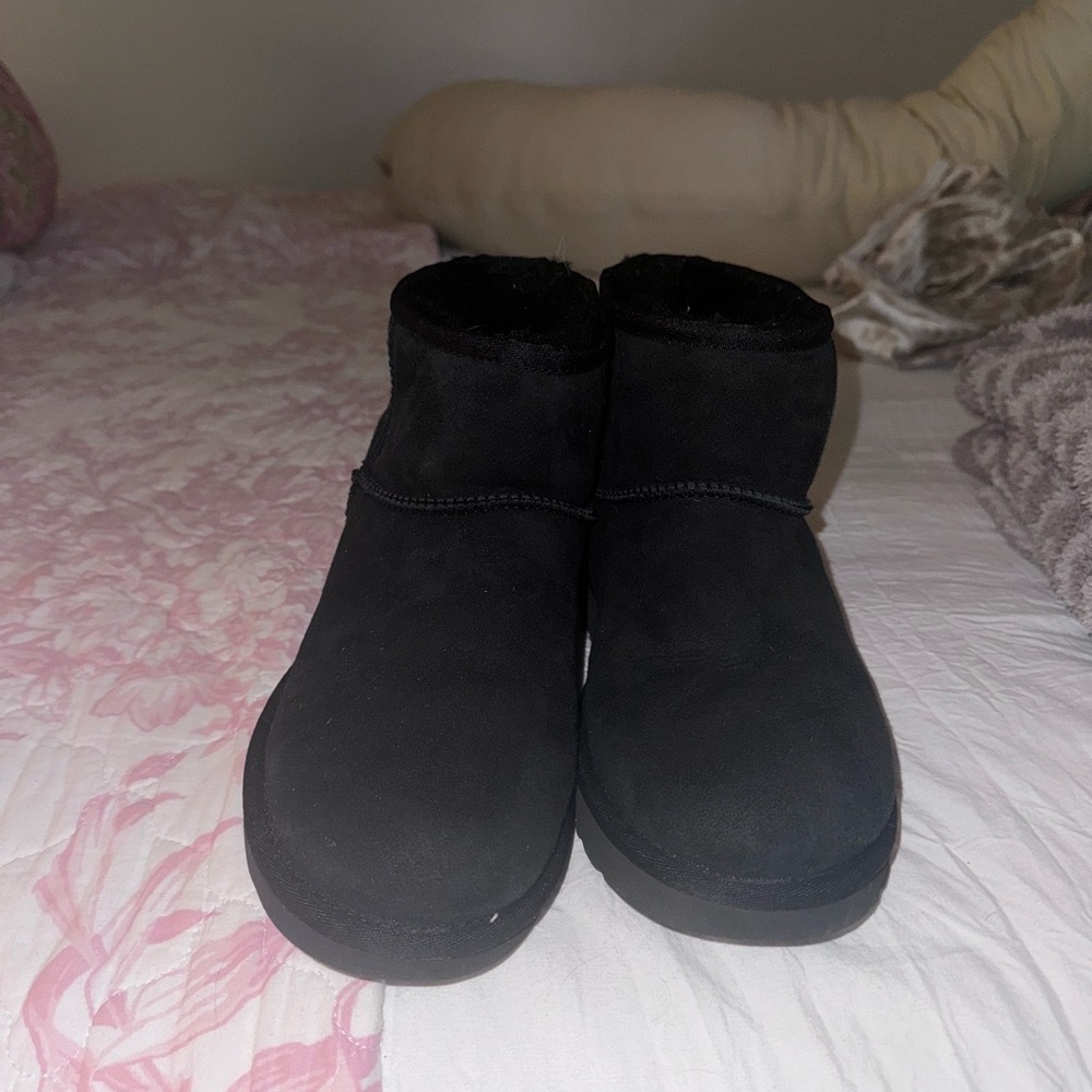 Classic Black Suede Boots